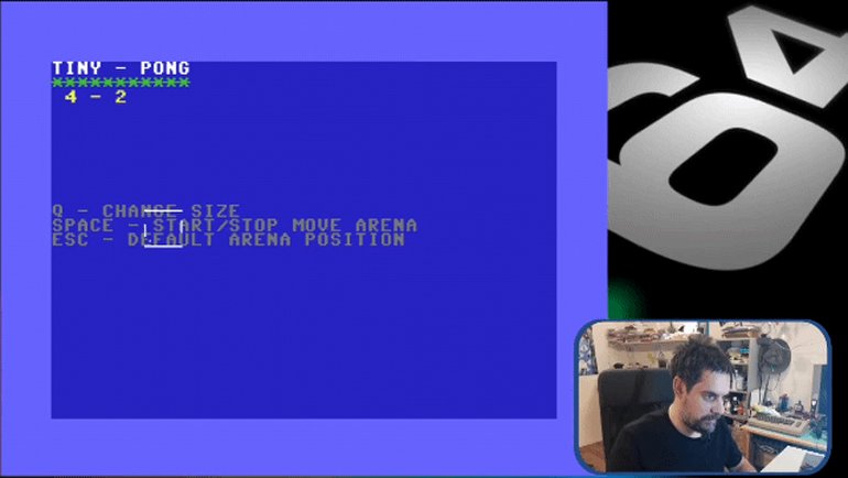 Dünya’nın En Küçük Pong Oyununu, Commodore 64 Üzerinde Çalıştırdı!