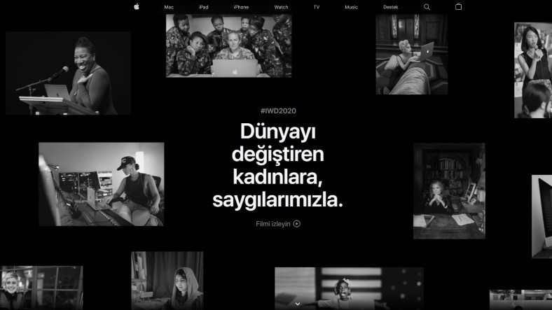Apple, Bayanlar Günü’nü İnteraktif Ana Sayfa ile Kutladı