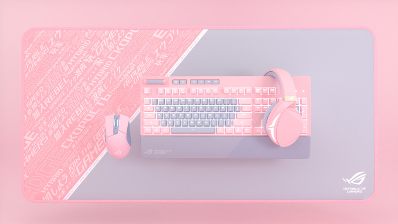 ASUS’dan Gri ve Pembe Renkli Oyuncu Ekipmanları