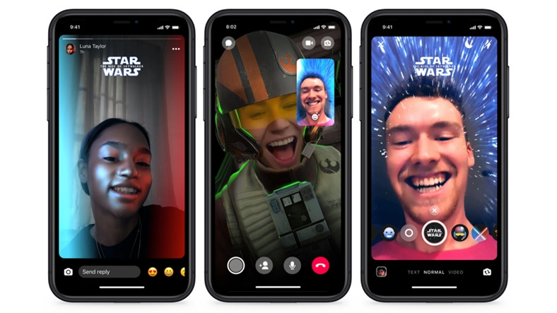 Facebook’tan Star Wars Temalı Artırılmış Gerçeklik Efektleri