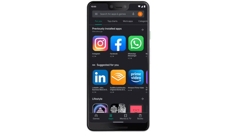 Google Play Store’daki Karanlık Tema Tüm Android Aygıtlarda