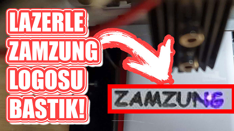Lazer Makinesiyle Logomuzu Kazımayı Denedik