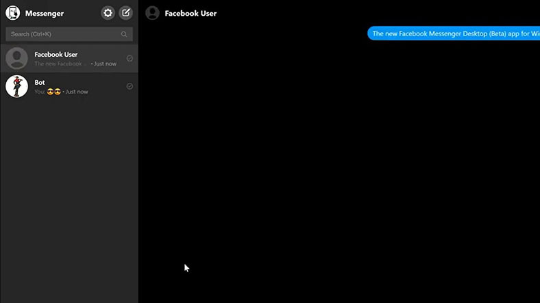 Masaüstü Facebook Messenger’a Karanlık Mod Geldi