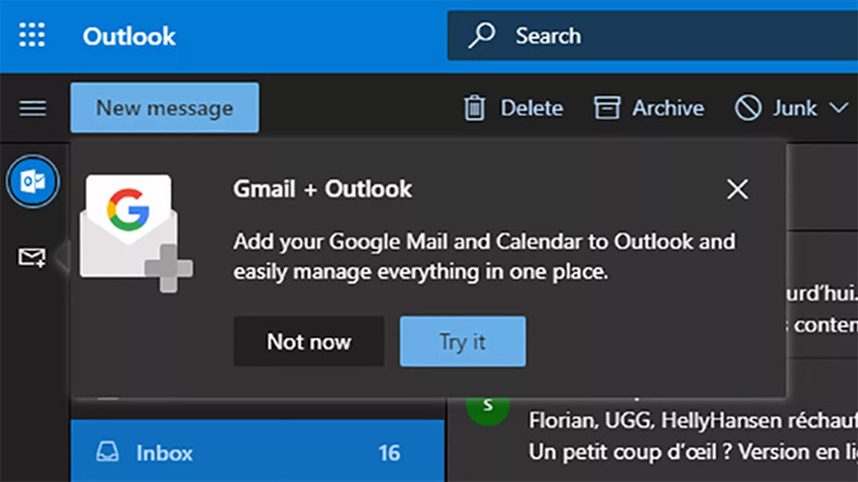 Outlook’a Google Entegrasyonu Geliyor