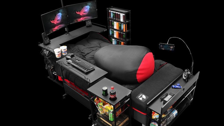 Oyunseverlere Özel Olarak Tasarlanan Yatak