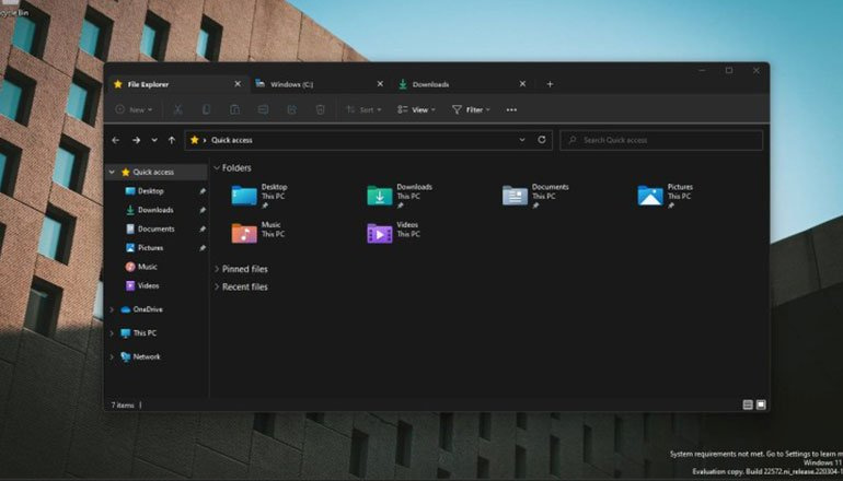 Windows 11’in Evrak Gezginine Nihayet Sekmeler Geliyor