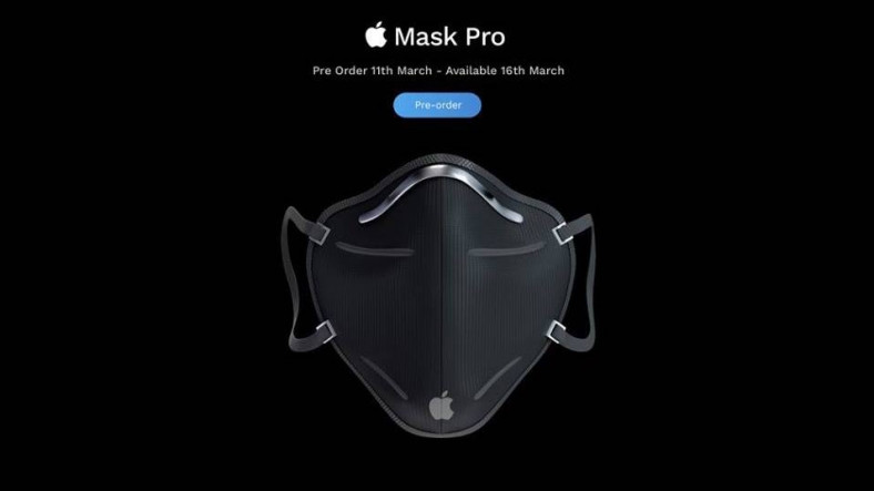 Yüz Maskesi Konsepti: Apple Mask Pro