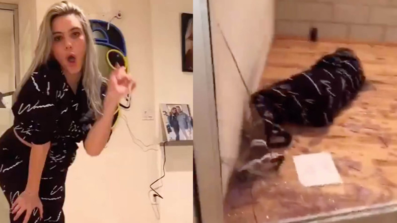 Bir YouTuber’ın Cam Kapıdan Uçtuğu Anlar Viral Oldu (Video)