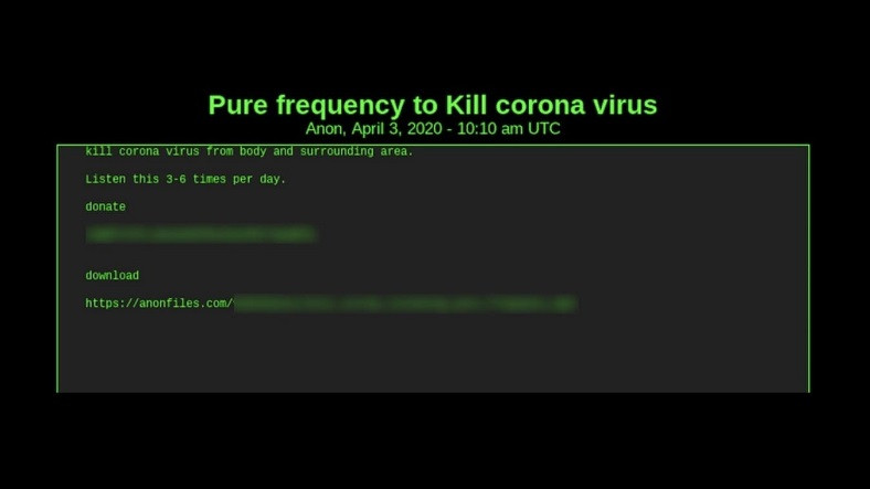 Dark Web’de Koronavirüsü Öldüren MP3 Evrakları Satılıyor