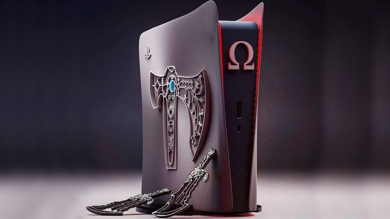 God of War Temalı PlayStation 5 Tasarımı