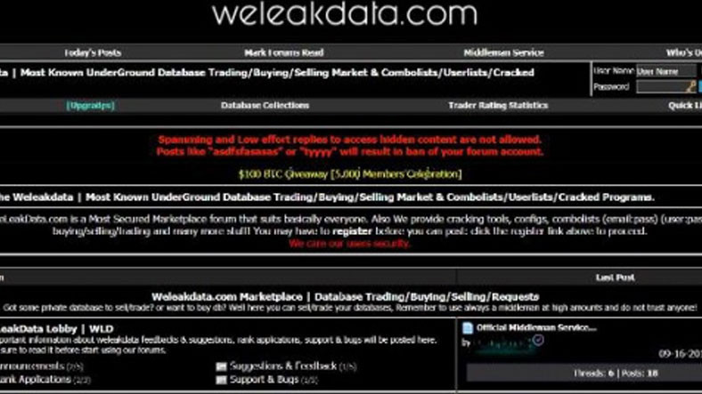 Hackerların Çaldığı Dataları Sattığı Platform Hacklendi