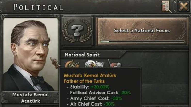 Hearts of Iron IV’e Türkiye ve Atatürk Geliyor