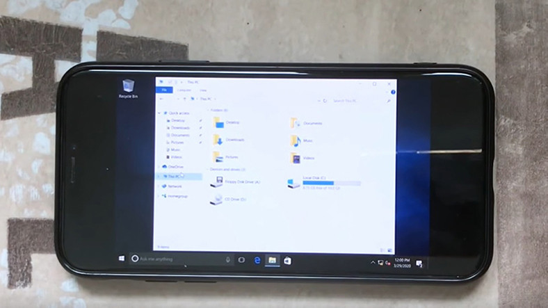 iPhone X’a Sanal Makine ile Windows 10 Kuruldu (Video)