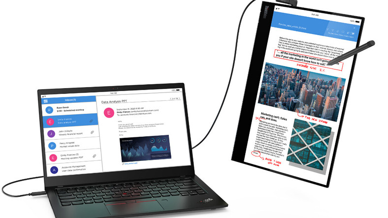 Lenovo’dan Taşınabilen Dokunmatik Ekran: ThinkVision M14t