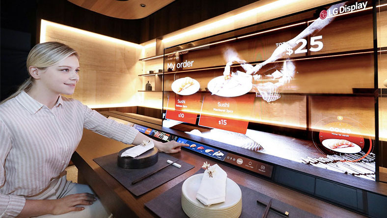 LG, Panel Vazifesi Görecek Yeni Bir Şeffaf Ekran Geliştirdi