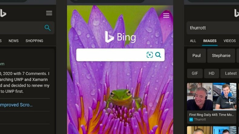Microsoft, Bing.com İçin Yeni Karanlık Mod Test Ediyor