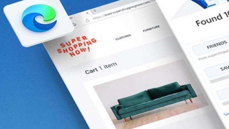 Microsoft Edge, İnternetteki İndirim Kuponlarını Gösteriyor