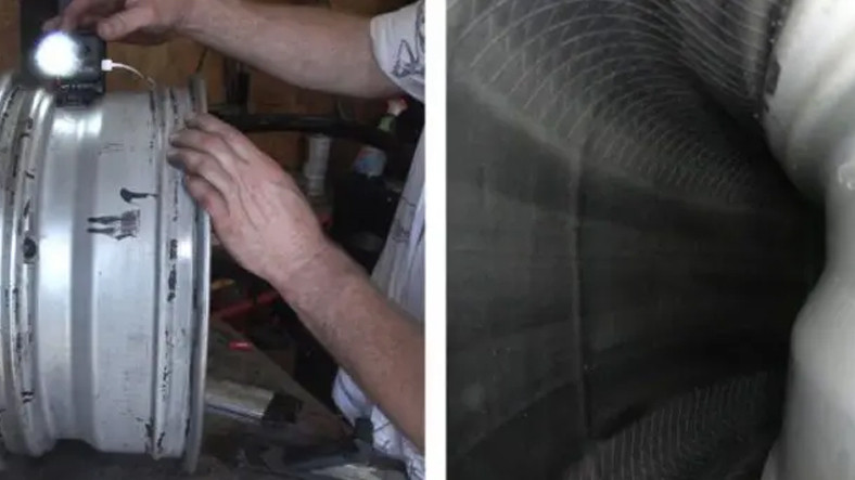 Otomobil Çalışırken Tekerleğin İçerisinden Çekilen Görüntü