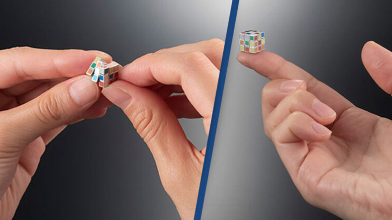 Parmağınızın Ucunda Taşıyabileceğiniz Rubik Küp