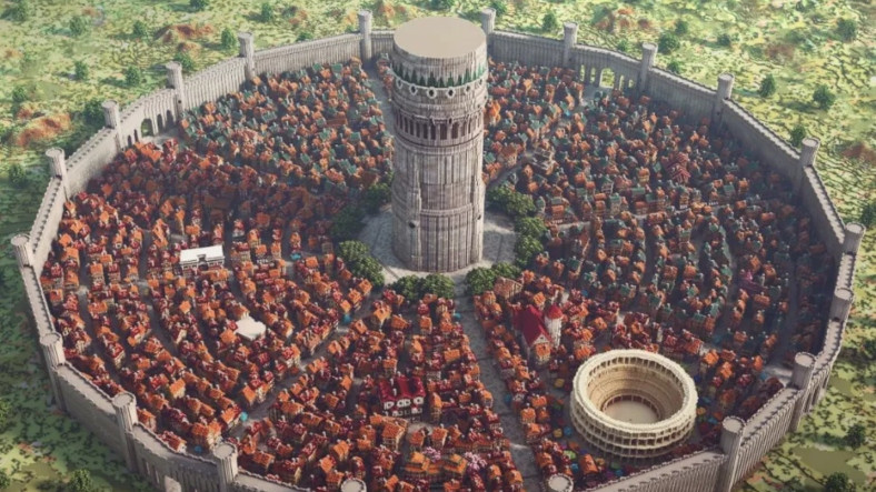 Profesyonel Oyuncular, Minecraft’ta Dev Bir Kent İnşa Etti