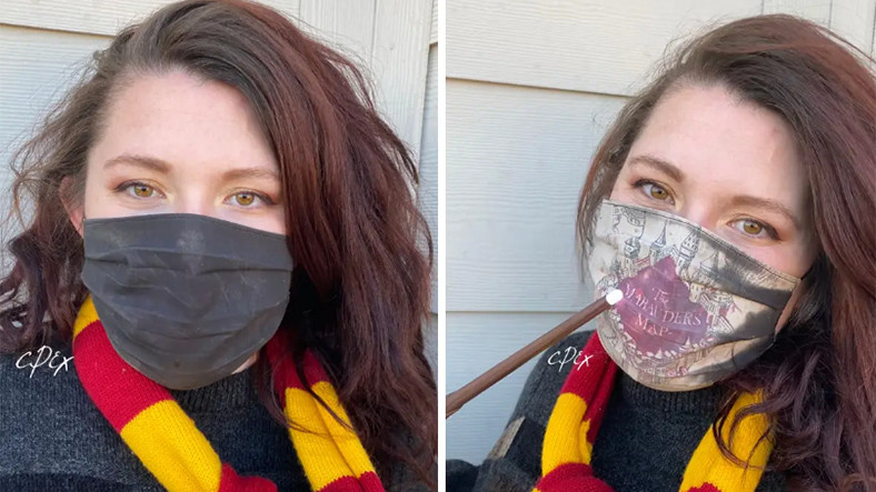 Renk Değiştiren Harry Potter Temalı Yüz Maskesi