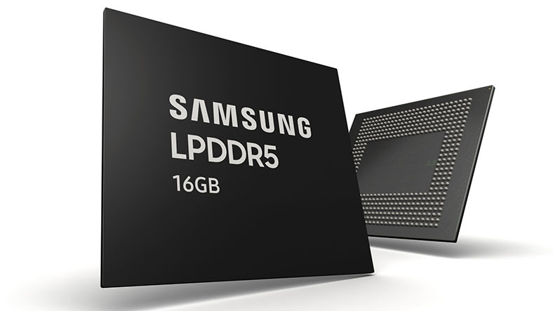 Samsung, 16 GB LPDDR5 DRAM’in Seri Üretimine Başladı