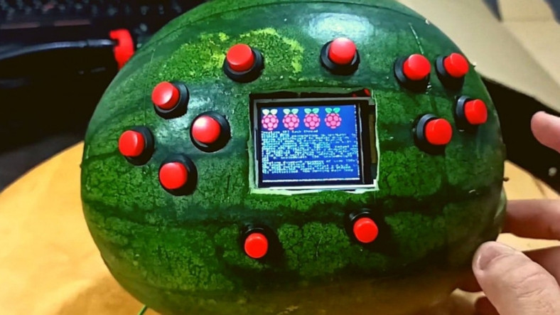 Singapurlu Bir Öğrenci, Karpuzdan Çalışan Gameboy Yaptı