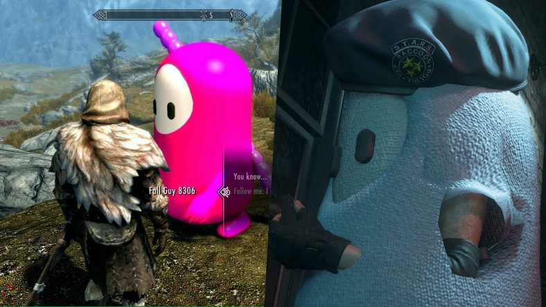 Skyrim ve Resident Evil 3’e Fall Guys Modu Yayınlandı