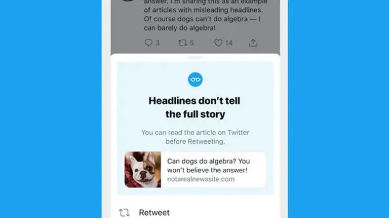 Twitter, İçerikleri Okumadan Retweetleyenler Uyaracak