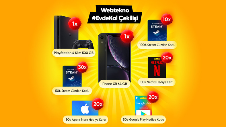 Webtekno #EvdeKal Çekilişinin Sonuçları Aşikâr Oldu