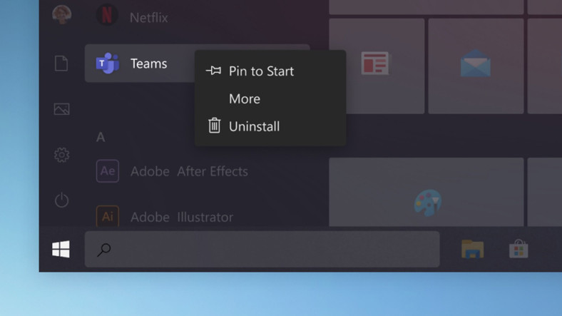 Windows 10’un Başlat Menüsü, Ufak Bir Değişiklik Alacak