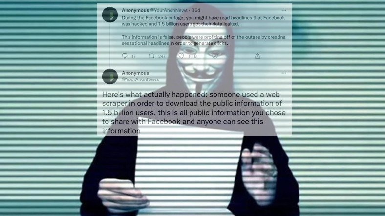 Anonymous’tan ‘Facebook Verileri’ Hakkında Değerli Açıklama