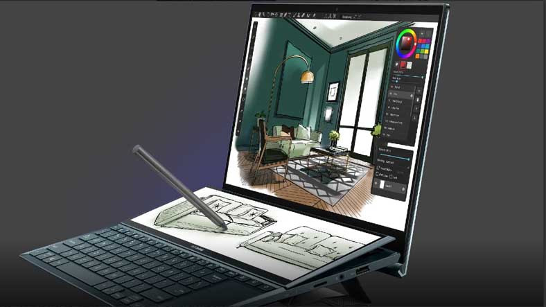 ASUS, Yeni Çift Ekranlı Dizüstü Bilgisayarlarını Duyurdu