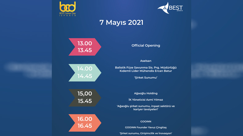 BEST Isparta Meslek Günleri Başlıyor