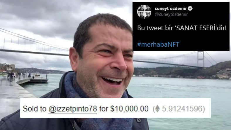 Cüneyt Özdemir’in Tweeti 10 Bin Dolara Satın Alındı