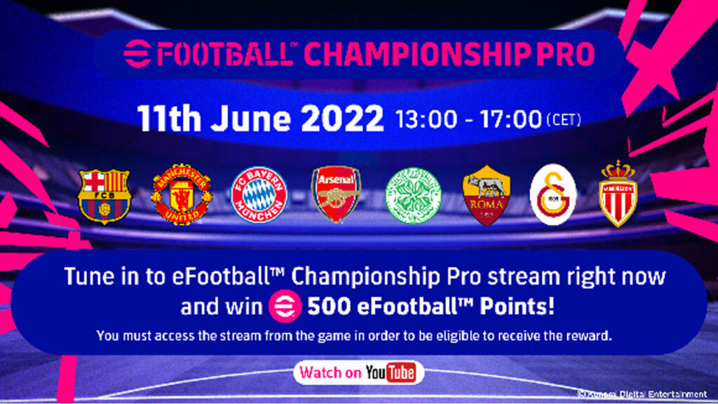 eFootball Championship Pro 2022’ye Katılacak 8 Kulüp Açıklandı