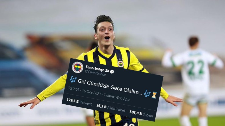 Fenerbahçe’nin Mesut Özil Paylaşımı Etkileşim Rekoru Kırdı