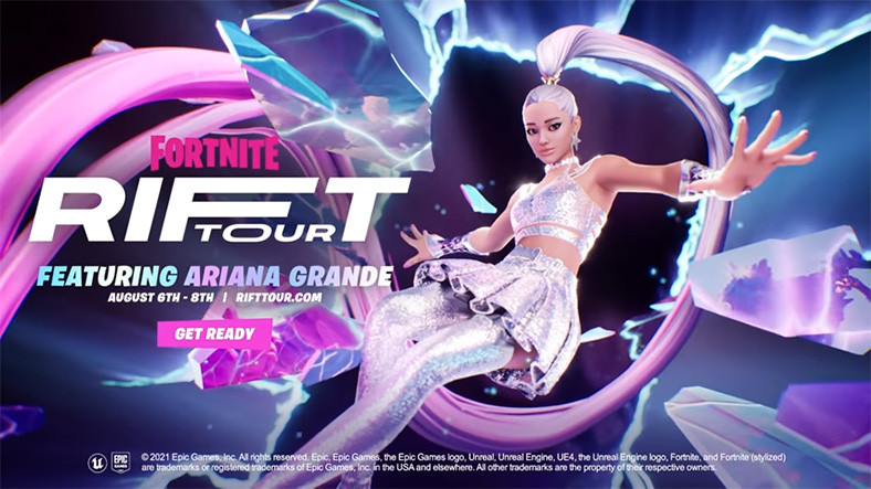 Fortnite’ın Rift Tour Aktifliğine Ariana Grande Gelecek