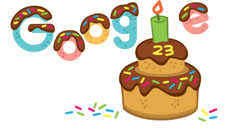 Google, 23. Yaş Gününü Çikolatalı Pastayla Kutladı