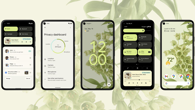 Google, Android 12 İşletim Sistemini Tanıttı