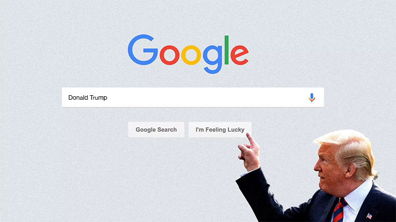 Google Negatif Trump Haberlerini Öne Çıkarmış