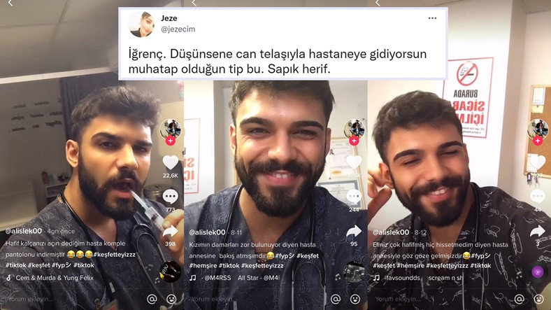 Hastalara Sulanıp Görüntü Çeken TikTokçu Hemşire