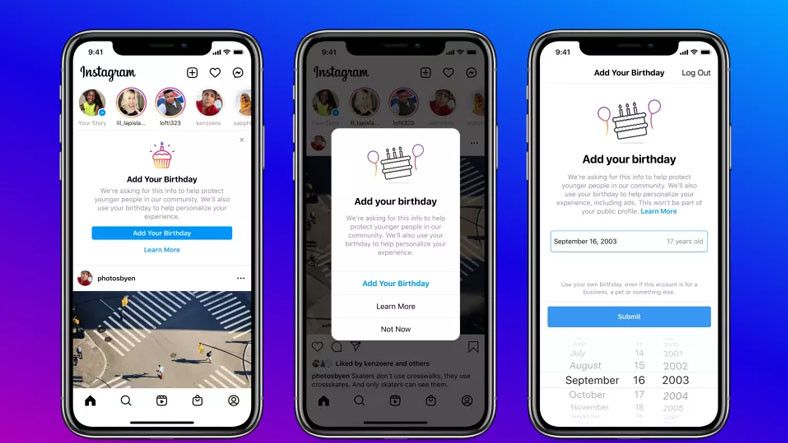 Instagram, Doğum Tarihini Girmeyi Zarurî Hale Getiriyor