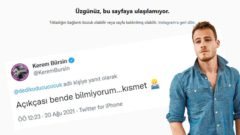 Kerem Bürsin’in Instagram Hesabı Kapatıldı