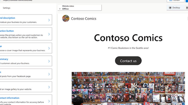 Microsoft, İşletmeler İçin Site Oluşturma Hizmetini Duyurdu
