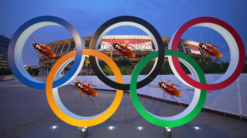 Olimpiyatlarda Ekrana Yansıyan Hamamböceği Viral Oldu