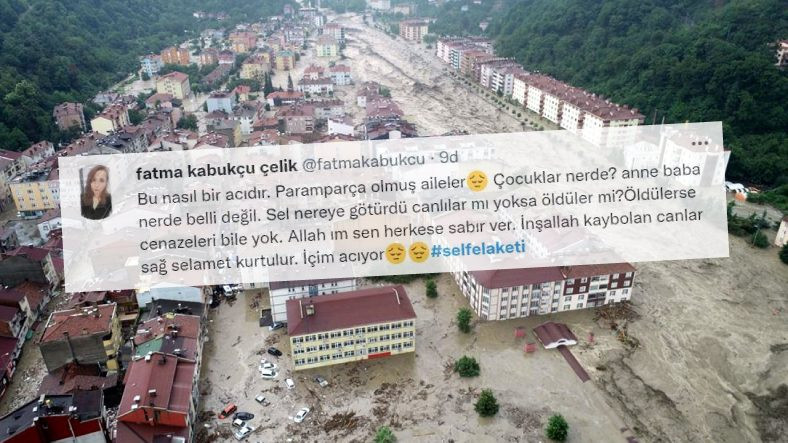 Sel Felaketinin Boyutlarını Gösteren Paylaşımlar