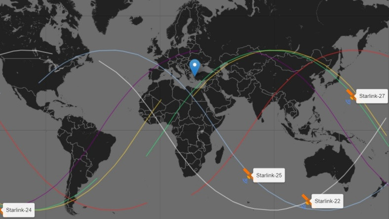 Starlink Uydularının Ne Vakit Görüneceğini Gösteren Site