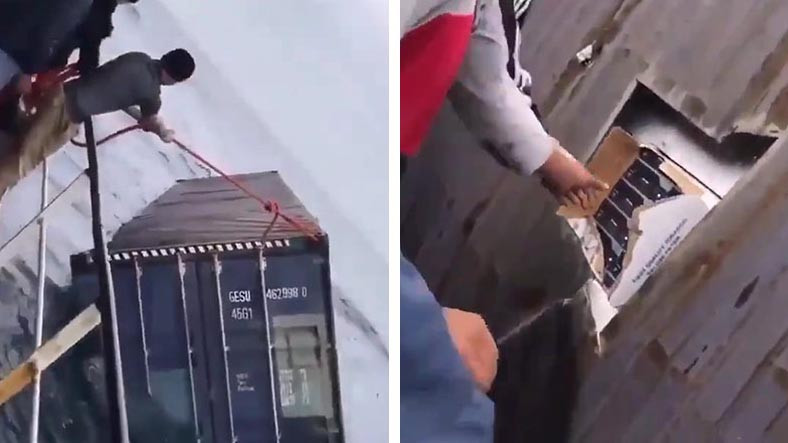 Toplumsal Medyada Viral Olan, Ağzına Kadar iPhone 12 Dolu