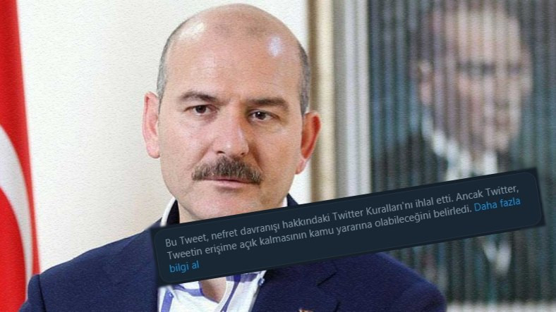 Twitter, Süleyman Soylu’nun Tweetini İkinci Sefer Engelledi